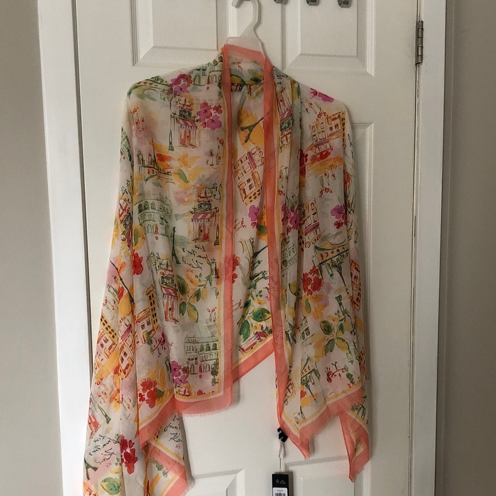 Karl Lagerfeld Multicolor Floral Scarf